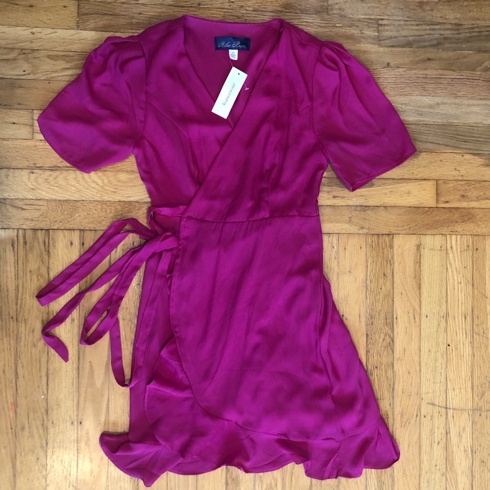 Francesca’s Pink Wrap Dress